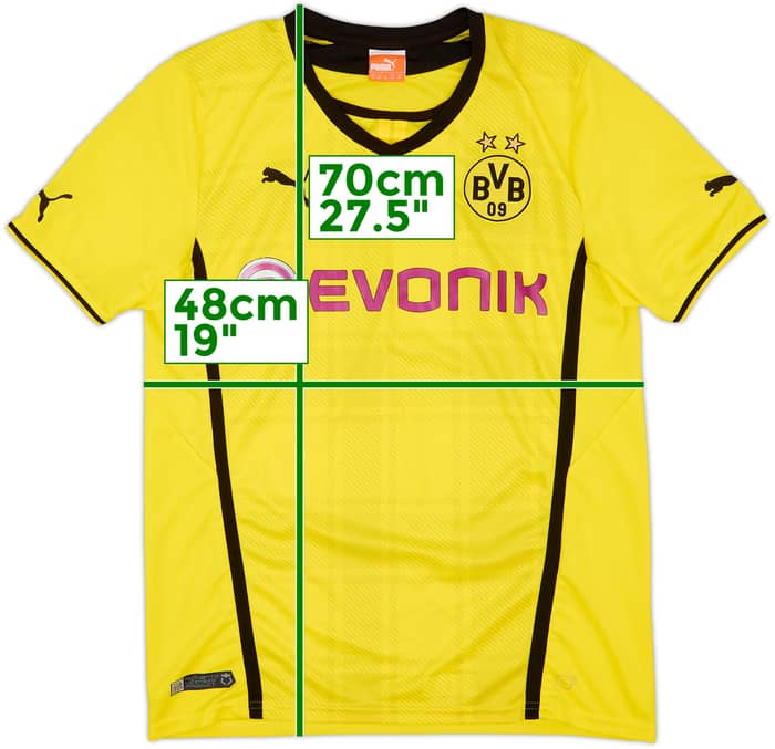 2013-14 Borussia Dortmund Home Shirt - 7/10 - (M)