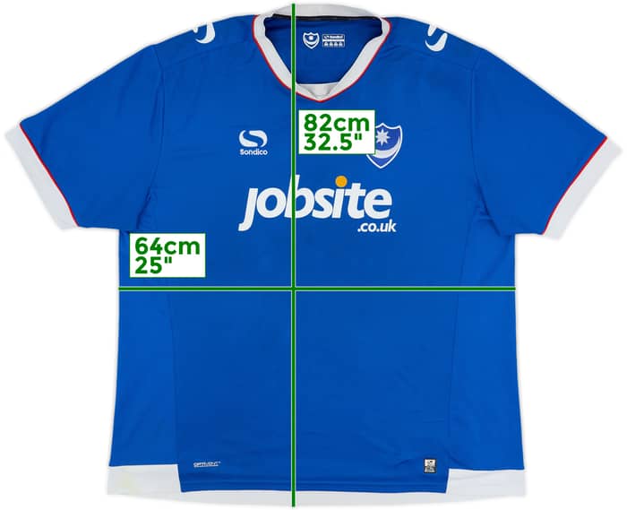 2016-17 Portsmouth Home Shirt - 5/10 - (XXL)