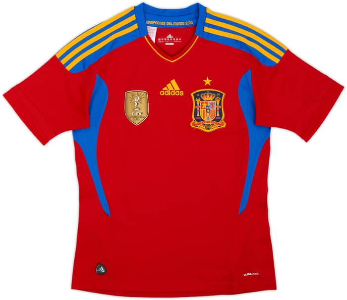 2010-11 Spain Home Shirt - 9/10 - (L.Boys)