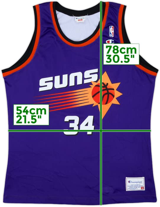 1992-96 Phoenix Suns Barkley #34 Champion Away Jersey - 9/10 - (L)