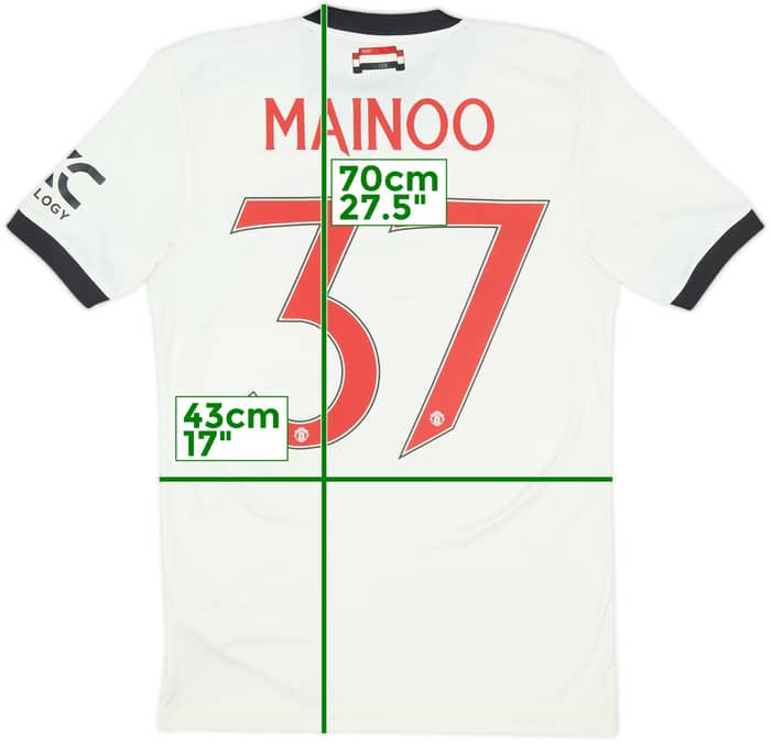 2024-25 Manchester United Third Shirt Mainoo #37 - 10/10 - (S)