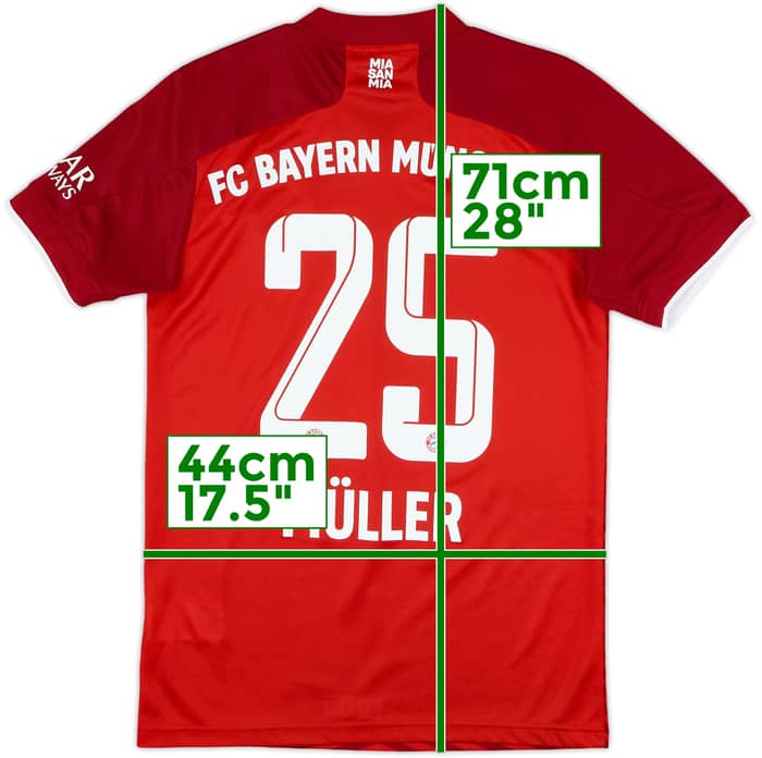 2021-22 Bayern Munich Home Shirt Muller #25 - 10/10 - (XS)