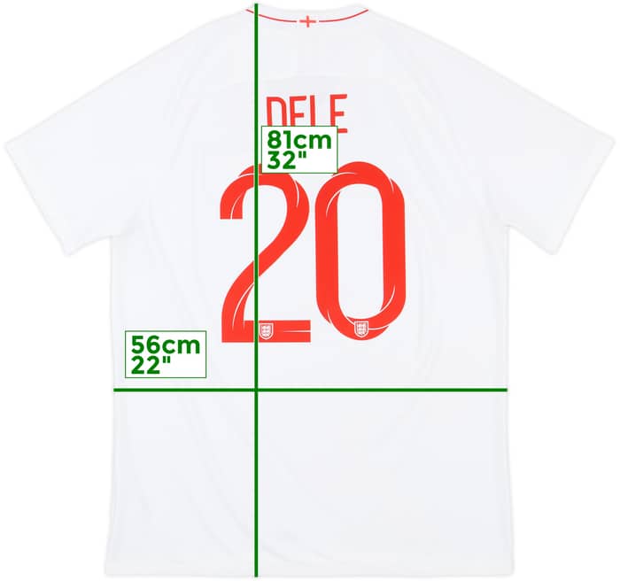 2018-19 England Home Shirt Dele #20 - 8/10 - (XL)
