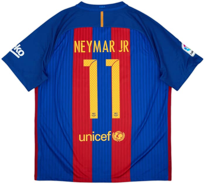2016-17 Barcelona Home Shirt Neymar Jr #11 - 9/10 - (XL)