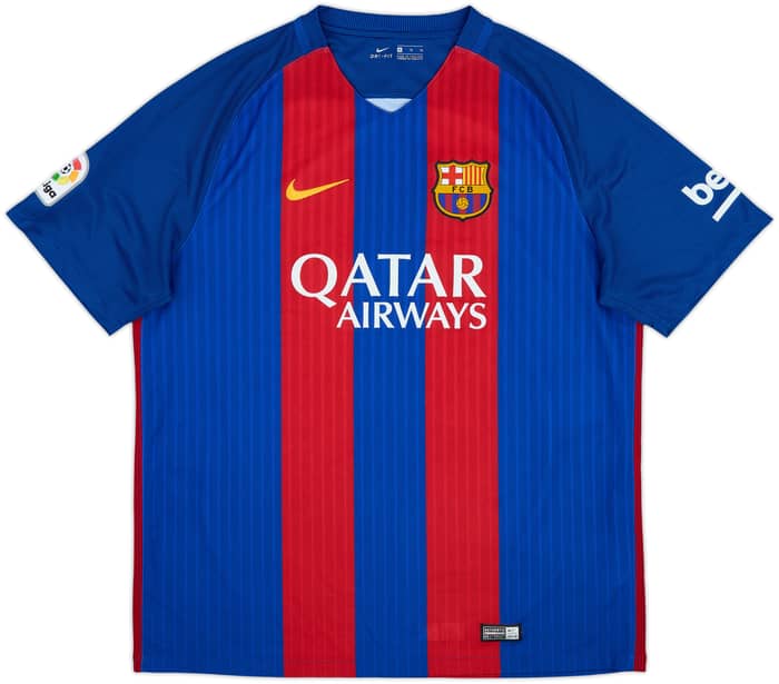 2016-17 Barcelona Home Shirt Neymar Jr #11 - 9/10 - (XL)