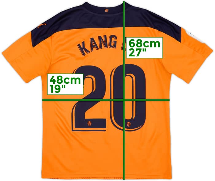 2020-21 Valencia Away Shirt Kang In #20 - 10/10 - (M)