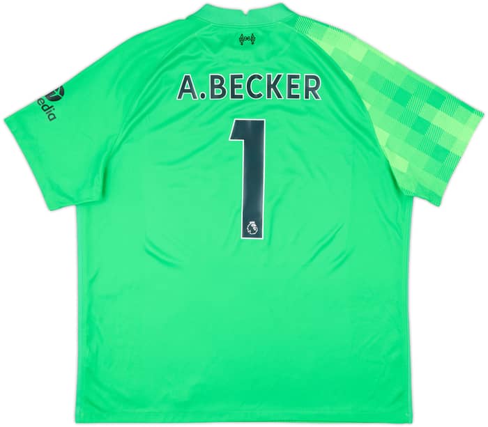 2021-22 Liverpool GK S/S Shirt A.Becker #1 - 8/10 - (XXL)