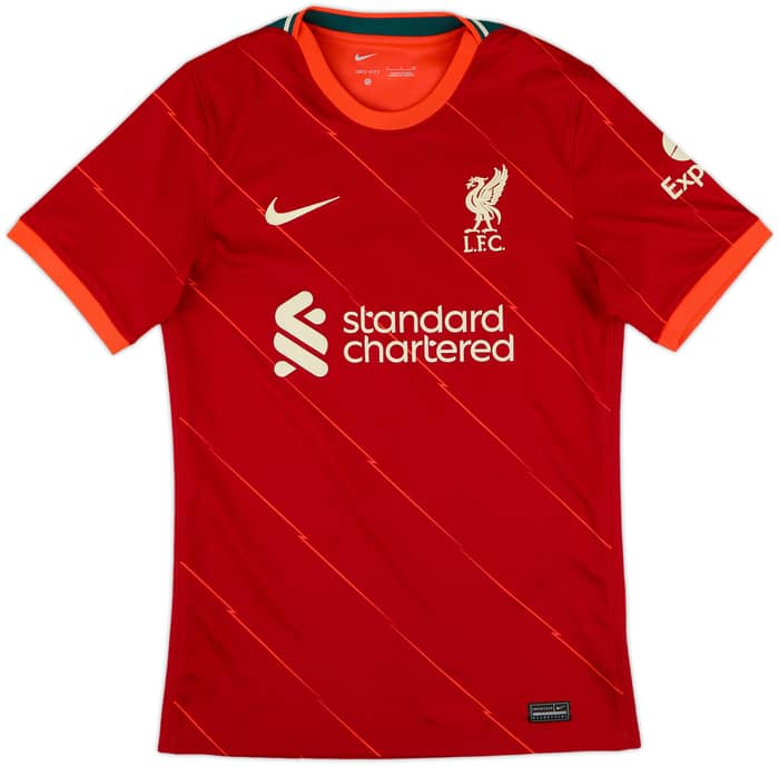 2021-22 Liverpool Home Shirt Virgil #4 - 6/10 - (S)