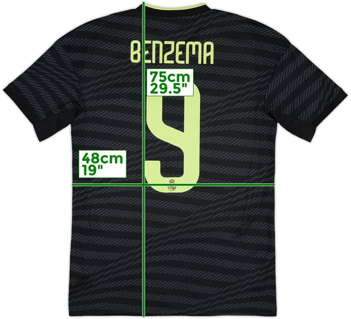 2022-23 Real Madrid Third Shirt Benzema #9 - 10/10 - (S)