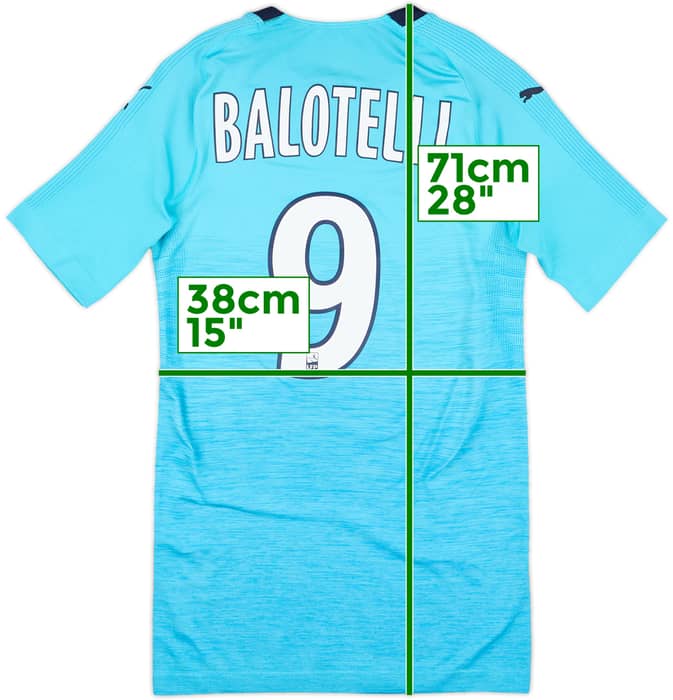 2018-19 Olympique Marseille Authentic EvoKnit Player Issue Third Shirt Balotelli #9 - 10/10 - (S)