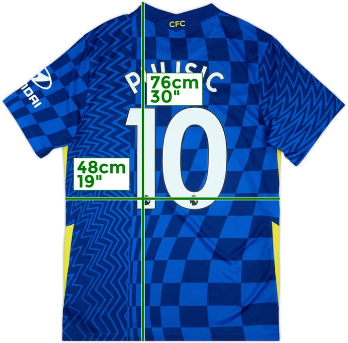 2021-22 Chelsea Home Shirt Pulisic #10 - 10/10 - (M)