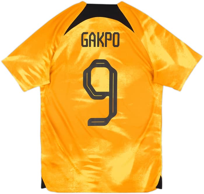 2022-23 Netherlands Home Shirt Gakpo #9 - 7/10 - (S)