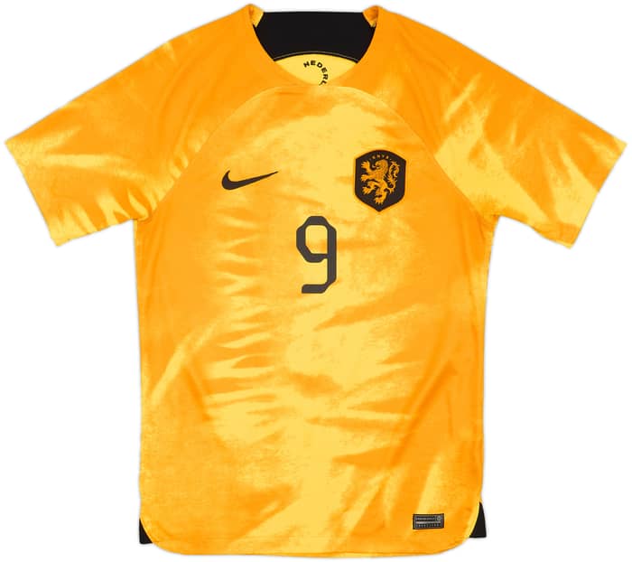 2022-23 Netherlands Home Shirt Gakpo #9 - 7/10 - (S)