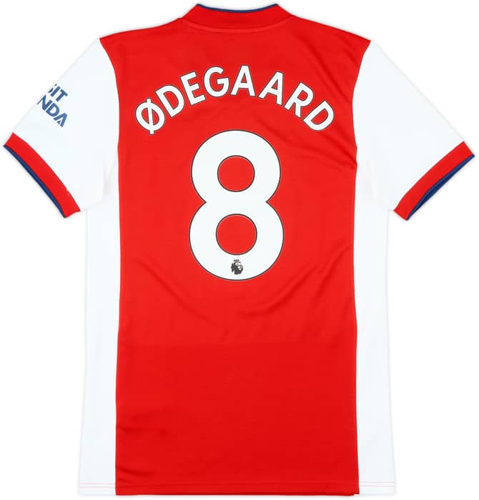 2021-22 Arsenal Home Shirt Odegaard #8 - 8/10 - (S)