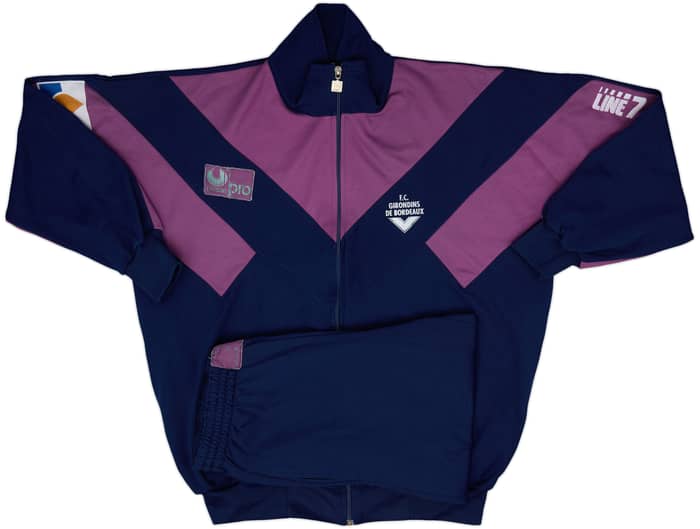 1990-91 Bordeaux Uhlsport Full Tracksuit - 7/10 - (L)