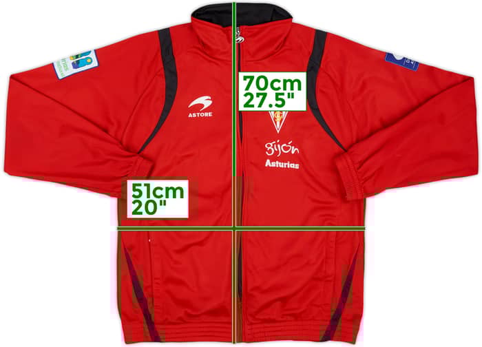 2007-08 Sporting Gijon Astore Track Jacket - 8/10 - (M)