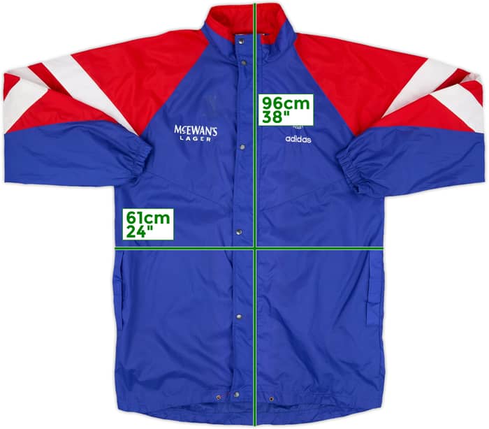 1992-94 Rangers adidas Rain Jacket - 8/10 - (M/L)