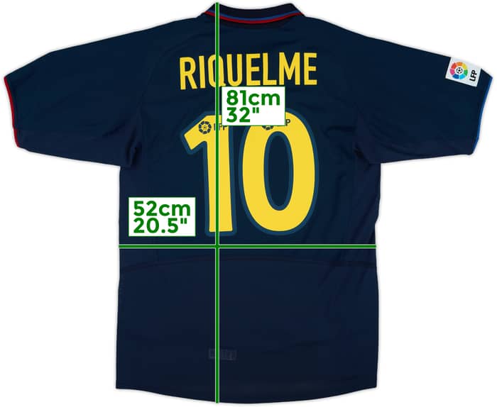 2002-03 Barcelona Player Issue Away Shirt Riquelme #10 - 8/10 - (L)