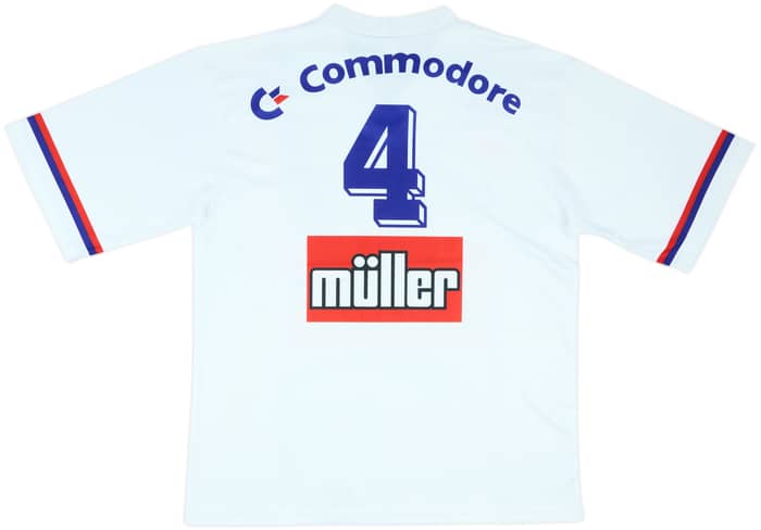 1991-92 Paris Saint-Germain Home Shirt #4 - 9/10 - (M)
