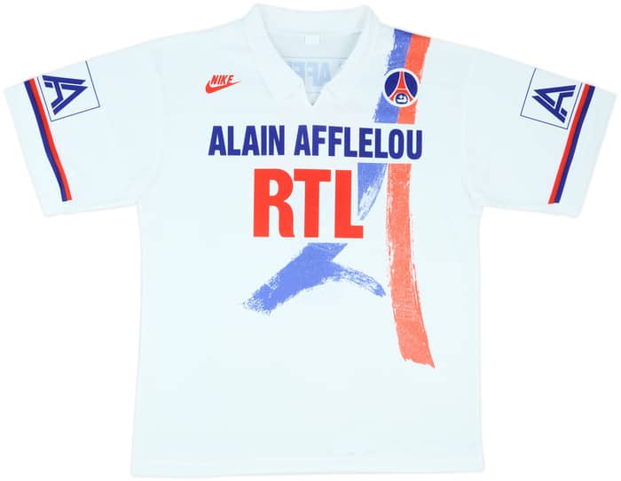 1990-91 Paris Saint-Germain Home Shirt #7 - 9/10 - (M)