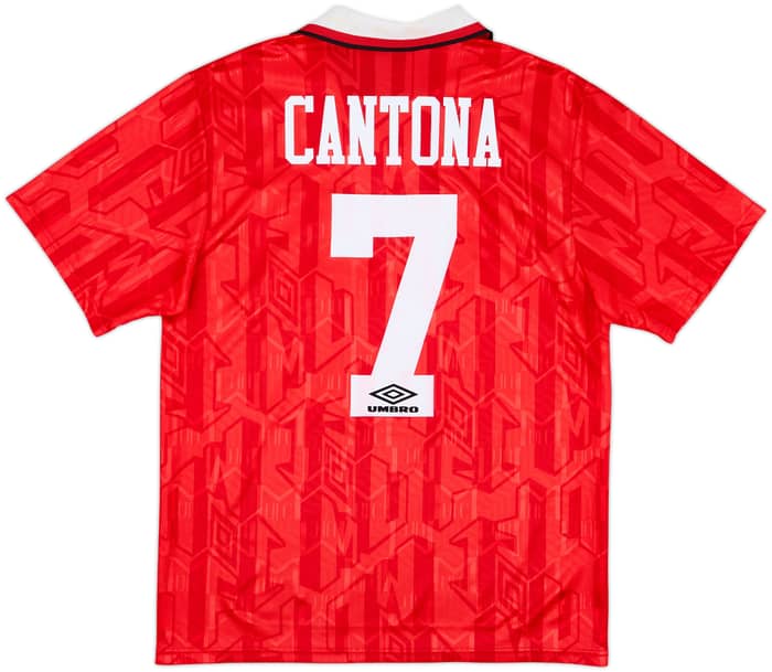 1992-94 Manchester United Home Shirt Cantona #7 - 7/10 - (M)