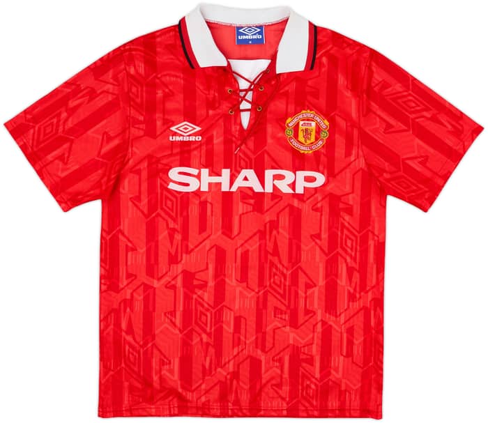 1992-94 Manchester United Home Shirt Cantona #7 - 7/10 - (M)