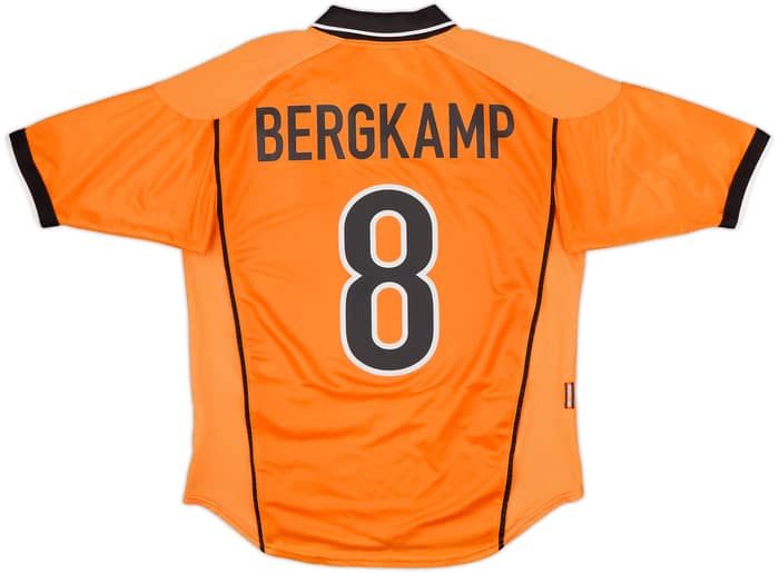1998-00 Netherlands Home Shirt Bergkamp #8 - 8/10 - (M)
