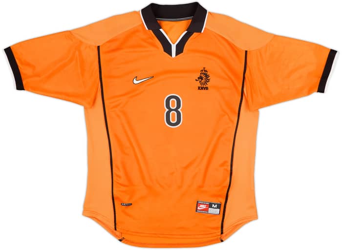 1998-00 Netherlands Home Shirt Bergkamp #8 - 8/10 - (M)