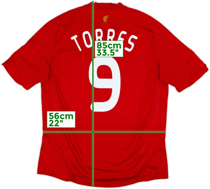 2008-10 Liverpool Home Shirt Torres #9 - 7/10 - (XL)