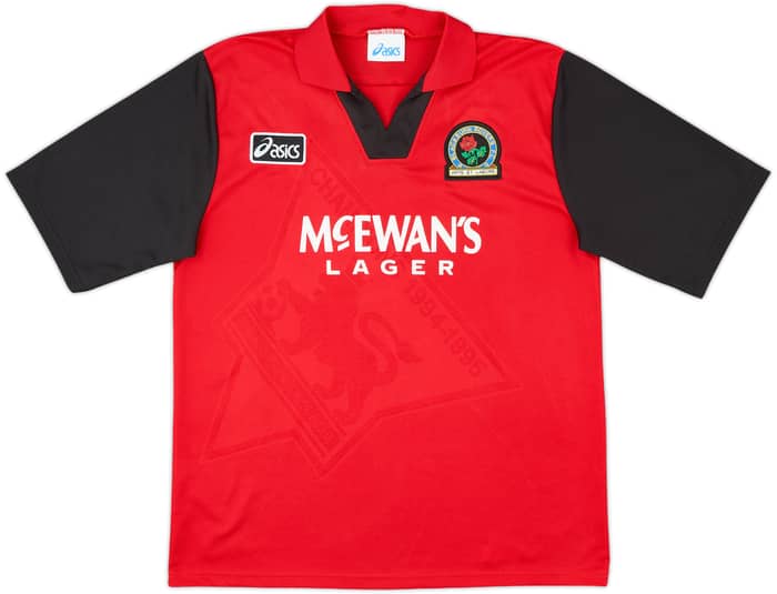 1995-96 Blackburn Away Shirt Shearer #9 - 8/10 - (L)