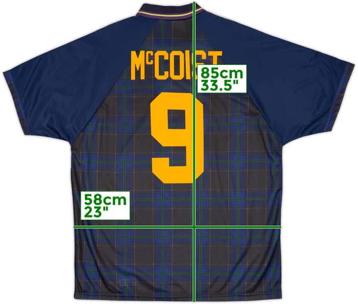 1994-96 Scotland Home Shirt McCoist #9 - 10/10 - (XL)
