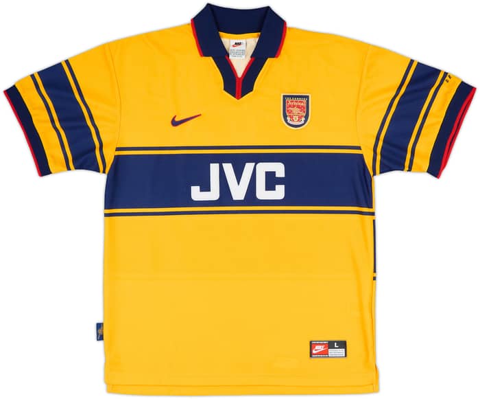 1997-99 Arsenal Away Shirt Bergkamp #10 - 10/10 - (L)