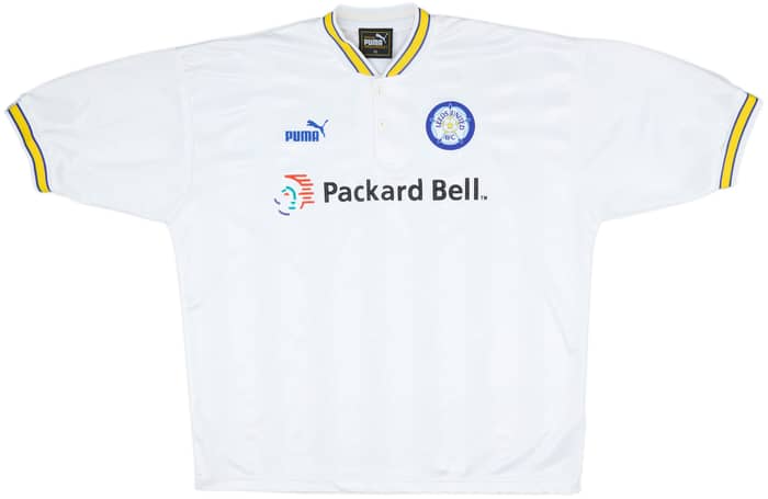1996-98 Leeds United Home Shirt Radebe #5 - 10/10 - (XL)