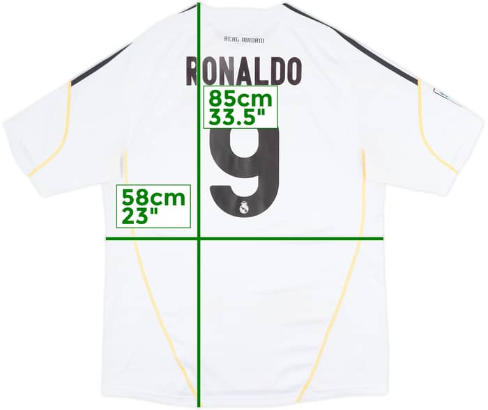 2009-10 Real Madrid Home Shirt Ronaldo #9 - 7/10 - (L)