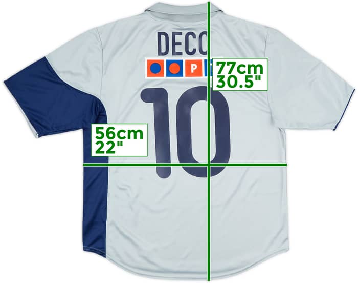 2001-02 Porto Away Shirt Deco #10 - 10/10 - (M)