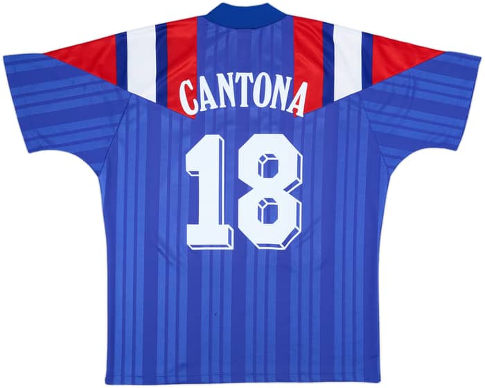 1992-94 France Home Shirt Cantona #18 - 6/10 - (XXL)
