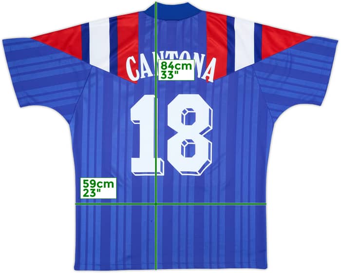 1992-94 France Home Shirt Cantona #18 - 6/10 - (XXL)