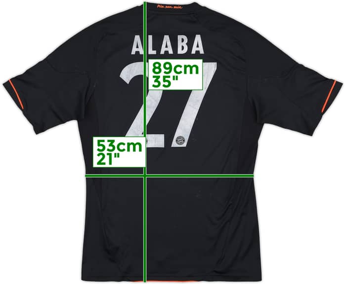 2012-13 Bayern Munich Third Shirt Alaba #27 - 5/10 - (M)