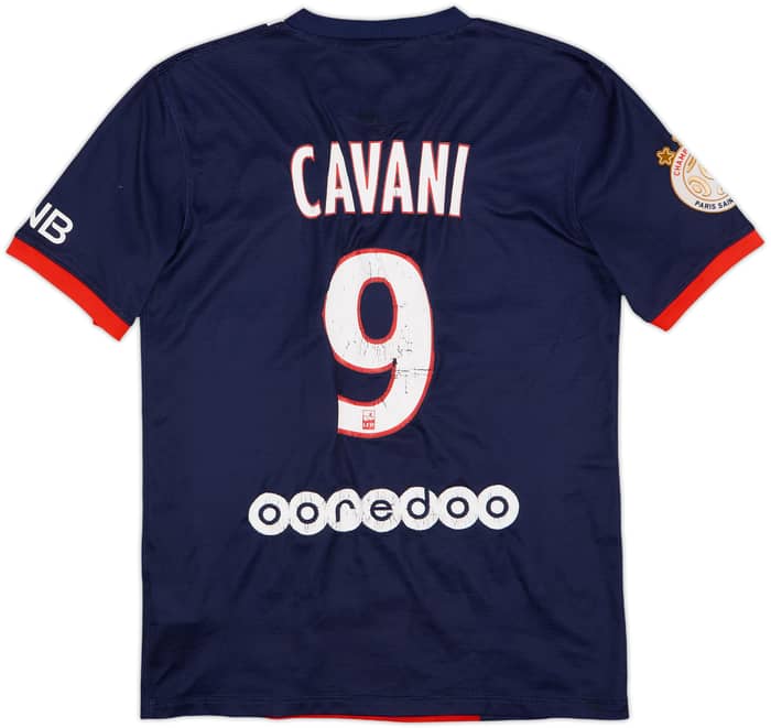 2013-14 Paris Saint-Germain Home Shirt Cavani #9 - 5/10 - (S)