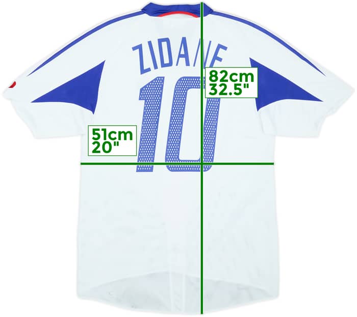 2004-06 France Away Shirt Zidane #10 - 7/10 - (M)