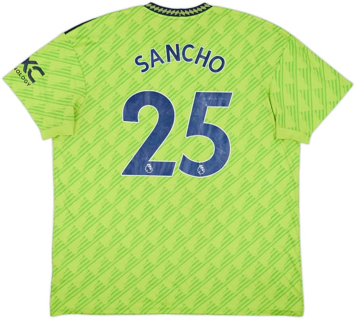 2022-23 Manchester United Third Shirt Sancho #25 - 5/10 - (XXL)