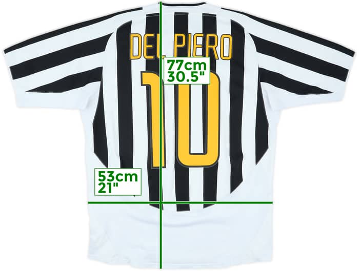 2003-04 Juventus Home Shirt Del Piero #10 - 5/10 - (L)