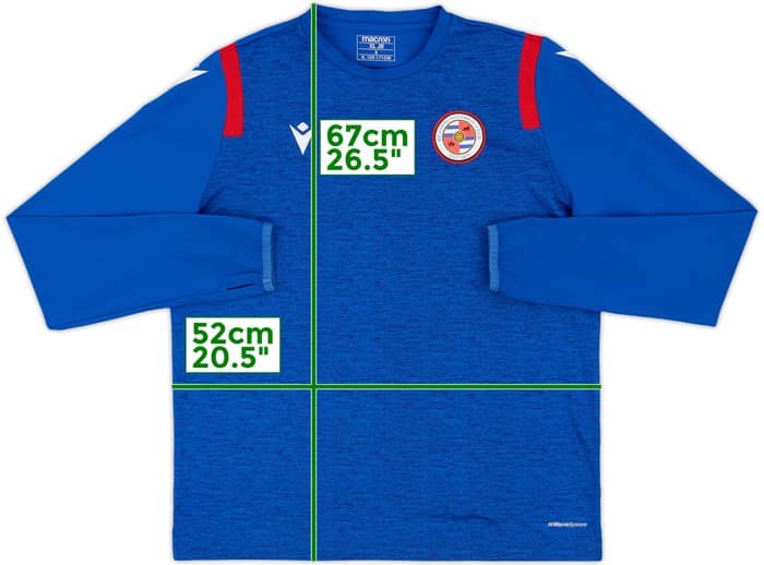2020-21 Reading Macron Training L/S Shirt - 8/10 - (XL.Boys)
