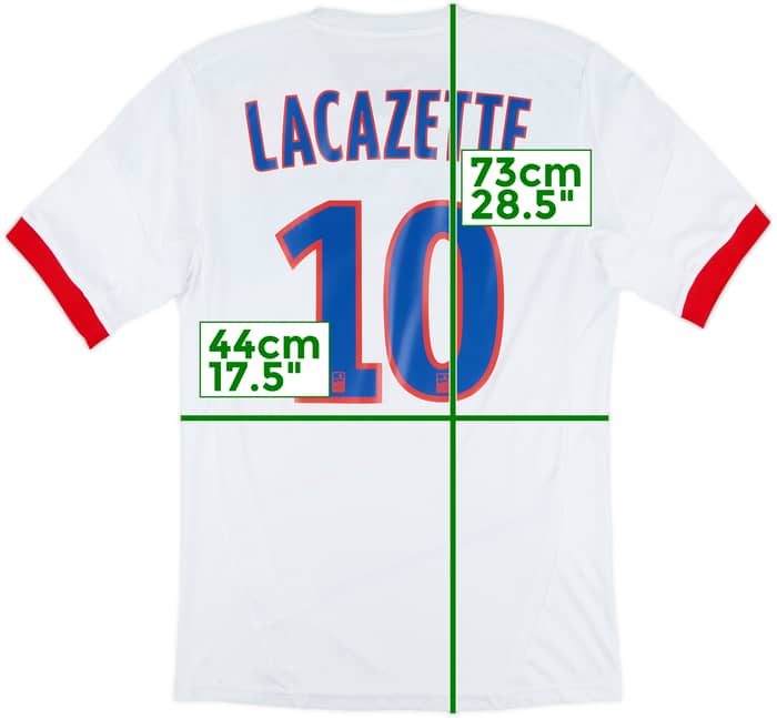 2012-13 Lyon Home Shirt Lacazette #10 - 10/10 - (S)