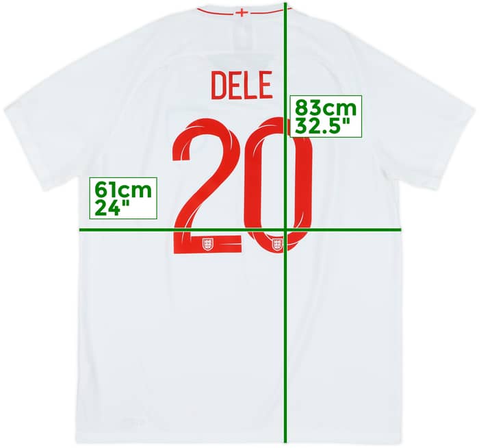 2018-19 England Home Shirt Dele #20 - 8/10 - (XXL)