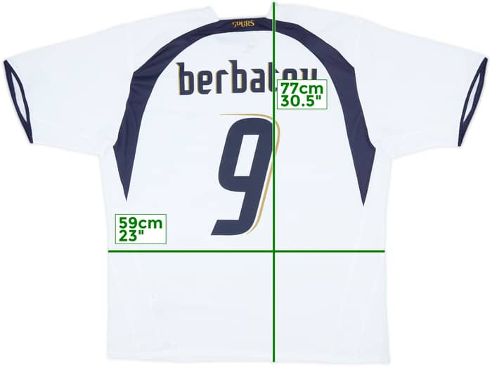 2006-07 Tottenham Home Shirt Berbatov #9 (XL)
