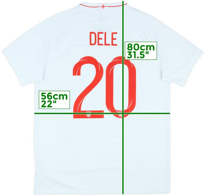 2018-19 England Home Shirt Dele #20 - 8/10 - (XL)