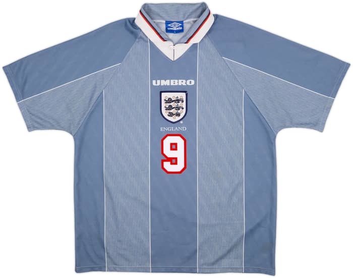 1996-97 England Away Shirt Shearer #9 - 6/10 - (XL)