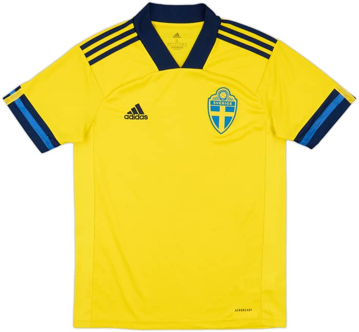 2020-21 Sweden Home Shirt - 9/10 - (S)