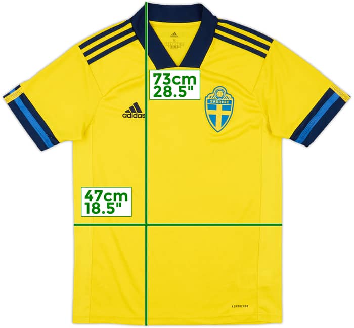 2020-21 Sweden Home Shirt - 9/10 - (S)